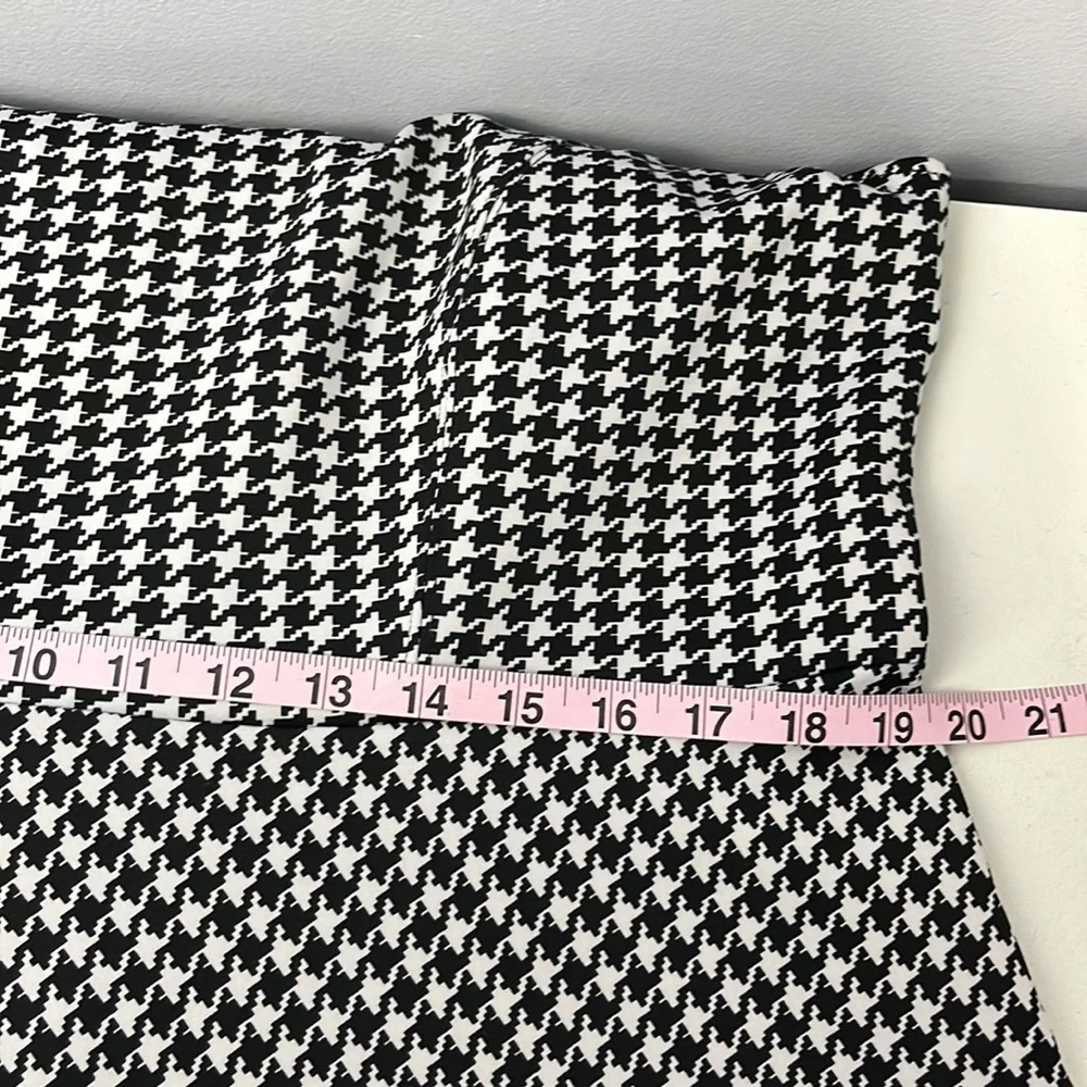 1X Michael Studio Black and White Houndstooth Dress - Picture 9 of 12